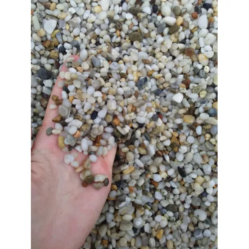 Галька морская жемчужная, фр. 5-10 мм.